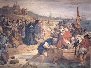 Charles west cope RA The Embarkation of the Pilgrim Fathers for New England 1620 oil painting reproduction